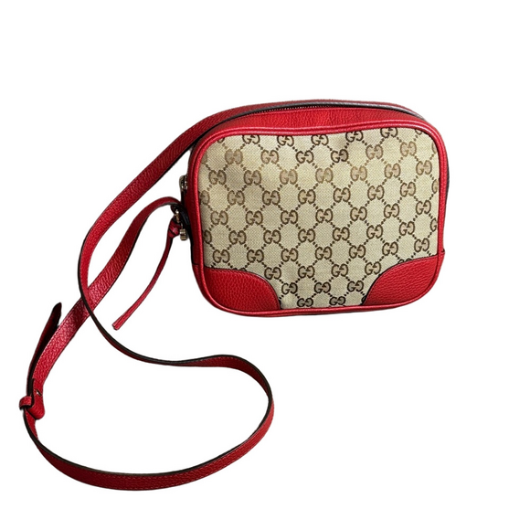Gucci Handbags - Gucci Bree GG Canvas Camera Crossbody Bag Authentic